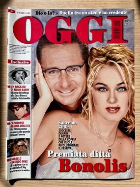 Bundle of Three (3) Italian OGGI Magazine - Feb/Mar 2009 - Coffee Table Decor